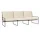 Outdorová sofa Desert 3-Seater, black / off-white