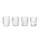 Sklenice Ripple set 4ks, clear