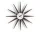 Hodiny Sunburst Clock, walnut