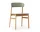 Židle Herit Oak, dusty green