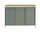 Ex-display komoda Enfold 148x85, oak/dusty green