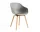 Židle AAC 222 Lacquered Oak Veneer, concrete grey