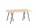 Pracovní stůl Loop Stand Table 160, oak/black