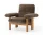 Křeslo Brasilia Lounge Chair, Sheepskin root/natural oak