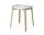 Odkládací stolek Mix Ø46, white oiled oak/grey white marble