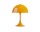 Přenosná lampa Panthella 250, opaque orange
