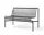 Zahradní lavice Palissade Dining Bench bez područek, anthracite