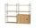 Policová sestava String Living Room R, oak/black