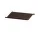 Police String Shoe Shelf Metal 58 x 30, dark brown