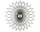 Hodiny Sunflower, black ash/brass