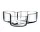 Miska Aalto 195x50 mm, clear