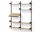 Policová sestava Living Shelf, oak/black