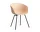 Židle AAC 26 Black Powder Coated Steel, pale peach
