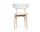 Čalouněná jídelní židle Herman Wood, white beech/off-white