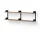 Policová sestava Chamber Shelf, walnut/black