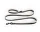 Vodítko Dogs Leash Flat M/L, black/white