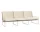 Outdorová sofa Desert 3-Seater, cashmere / off-white