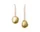 Vánoční ozdoby Bellure Baubles set 2ks, brass