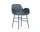 Židle Form s područkami Steel, blue