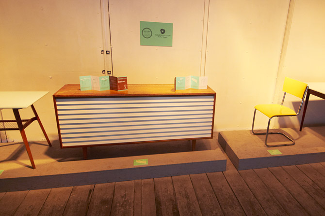 deFORM - retro furniture combined with corian - Designblok Prague