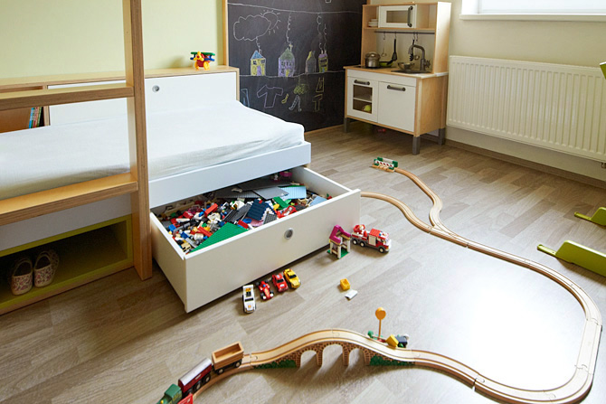 Zásuvka pro ukládání hraček (LEGO) © Katka Horáková, www.DesignVille.cz