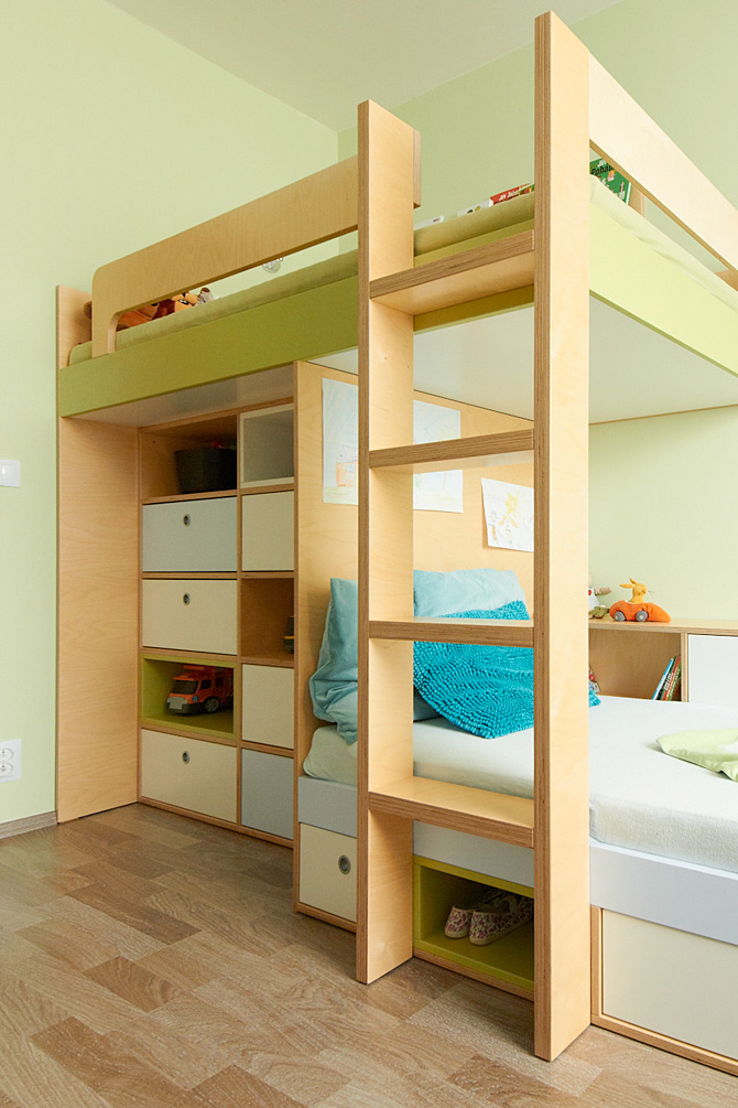 Dětská patrová postel © Katka Horáková, www.DesignVille.cz