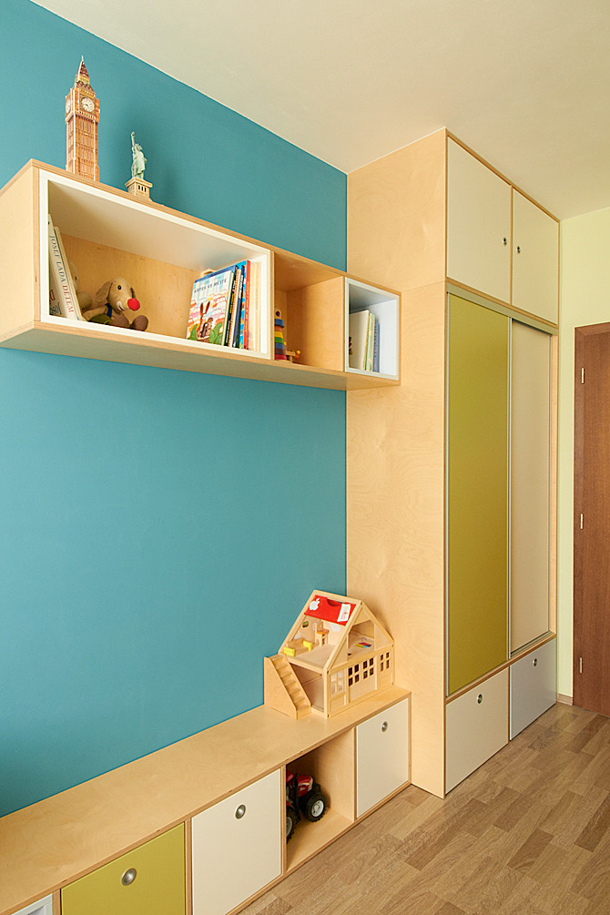 Šatní skříň do dětského pokoje © Katka Horáková, www.DesignVille.cz