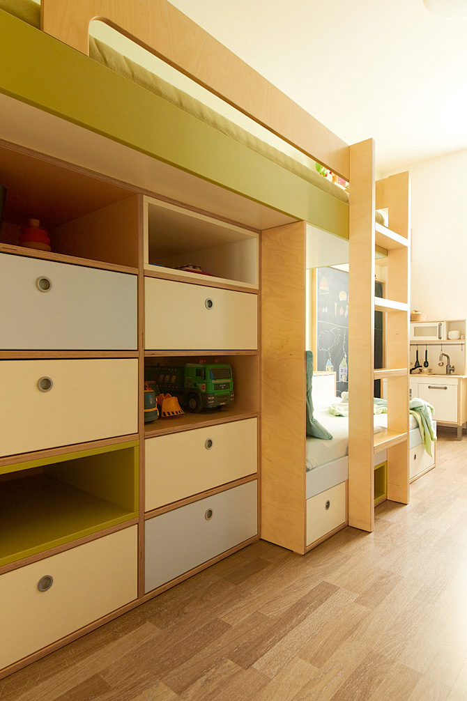 Dětská patrová postel © Katka Horáková, www.DesignVille.cz