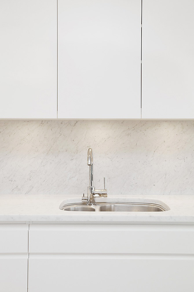 Mramor v interiéru - mramorový obklad v kuchyni / Marble in the kitchen