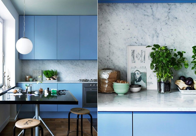 Mramor v interiéru - mramorový obklad v kuchyni / Marble in the kitchen